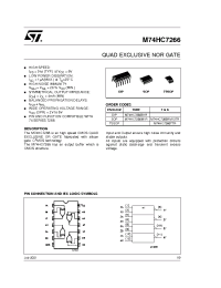 Datasheet M74HC7266RM13TR manufacturer STMicroelectronics