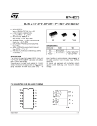 Datasheet M74HC73-1 manufacturer STMicroelectronics
