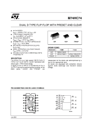 Datasheet M74HC74-1 manufacturer STMicroelectronics