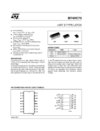 Datasheet M74HC75-1 manufacturer STMicroelectronics