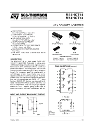 Datasheet M74HCT14B1R manufacturer STMicroelectronics