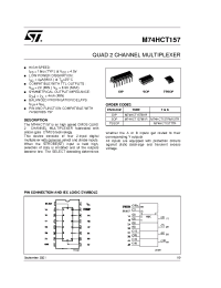 Datasheet M74HCT157M1R manufacturer STMicroelectronics