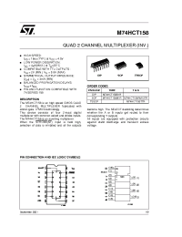 Datasheet M74HCT158B1R manufacturer STMicroelectronics