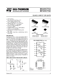 Datasheet M74HCT32B1R manufacturer STMicroelectronics