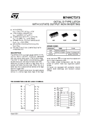 Datasheet M74HCT373RM13TR manufacturer STMicroelectronics