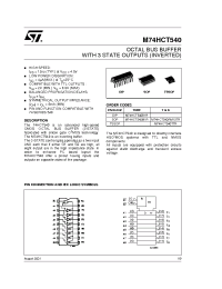 Datasheet M74HCT540RM13TR manufacturer STMicroelectronics