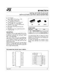 Datasheet M74HCT574RM13TR manufacturer STMicroelectronics