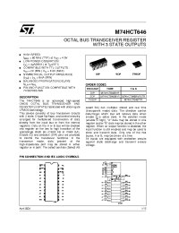 Datasheet M74HCT646RM13TR manufacturer STMicroelectronics
