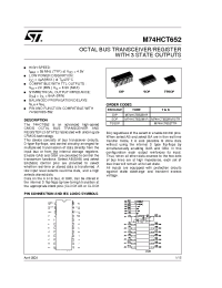 Datasheet M74HCT652TTR manufacturer STMicroelectronics