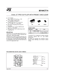 Datasheet M74HCT74-1 manufacturer STMicroelectronics