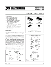Datasheet M74HCT86 manufacturer STMicroelectronics