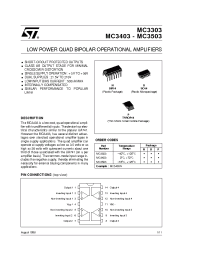 Datasheet MC3303 manufacturer STMicroelectronics