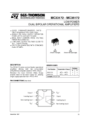 Datasheet MC33172D manufacturer STMicroelectronics