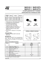 Datasheet MJD122-1 manufacturer STMicroelectronics
