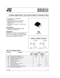 Datasheet MJD31BT4 manufacturer STMicroelectronics