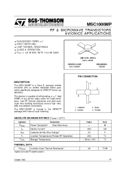 Datasheet MSC1000MP manufacturer STMicroelectronics