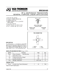Datasheet MSC80185 manufacturer STMicroelectronics