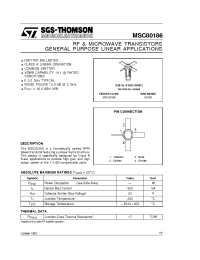 Datasheet MSC80186 manufacturer STMicroelectronics