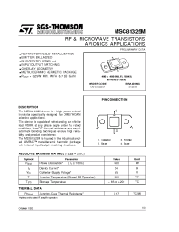 Datasheet MSC81325M manufacturer STMicroelectronics