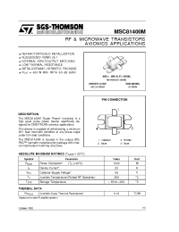 Datasheet MSC81400M manufacturer STMicroelectronics