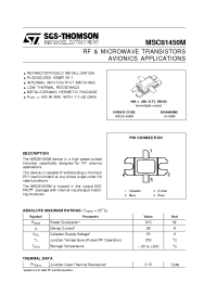 Datasheet MSC81450M manufacturer STMicroelectronics