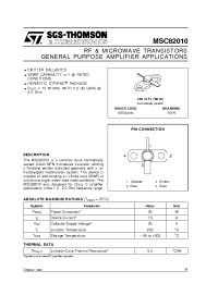 Datasheet MSC82010 manufacturer STMicroelectronics