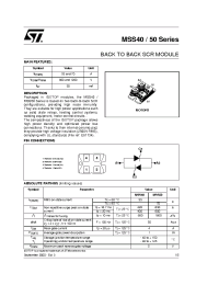 Datasheet MSS40-xxx manufacturer STMicroelectronics