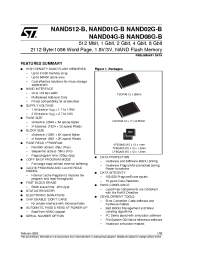 Datasheet NAND01GW3B2AV6F manufacturer STMicroelectronics