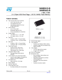 Datasheet NAND512W3B manufacturer STMicroelectronics
