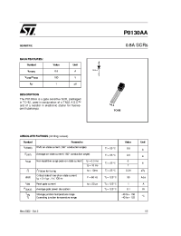 Datasheet P0130AA2AL3 manufacturer STMicroelectronics