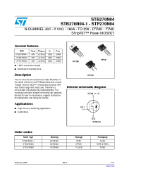 Datasheet P270N04 manufacturer STMicroelectronics