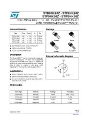 Datasheet P9NK90Z manufacturer STMicroelectronics