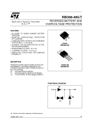 Datasheet RBO08-40G-TR manufacturer STMicroelectronics