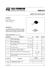 Datasheet S0802MH1AA2 manufacturer STMicroelectronics