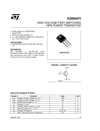 Datasheet S2000AFI manufacturer STMicroelectronics