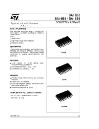 Datasheet SA16B3 manufacturer STMicroelectronics