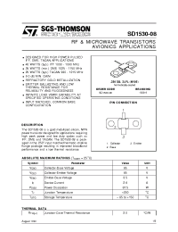 Datasheet SD1530-08 manufacturer STMicroelectronics