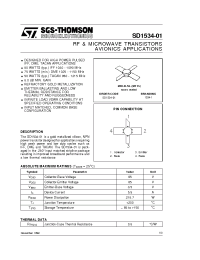 Datasheet SD1534-01 manufacturer STMicroelectronics