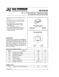 Datasheet SD1542-04 manufacturer STMicroelectronics