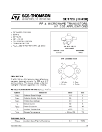 Datasheet SD1728 manufacturer STMicroelectronics