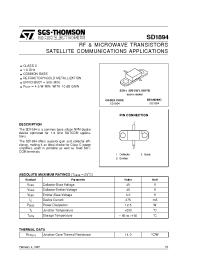 Datasheet SD1894 manufacturer STMicroelectronics