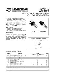 Datasheet SGSF313 manufacturer STMicroelectronics
