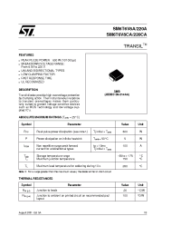 Datasheet SM6T220CAOW manufacturer STMicroelectronics