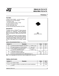 Datasheet SMAJ100A-TR manufacturer STMicroelectronics