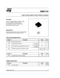 Datasheet SMBYT01 manufacturer STMicroelectronics