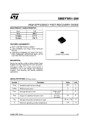Datasheet SMBYW01-200 manufacturer STMicroelectronics