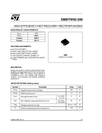 Datasheet SMBYW02 manufacturer STMicroelectronics