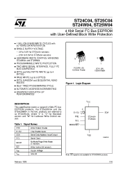 Datasheet ST24W04B5TR manufacturer STMicroelectronics