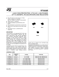 Datasheet ST3222EBPR manufacturer STMicroelectronics