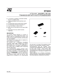 Datasheet ST3243BD manufacturer STMicroelectronics